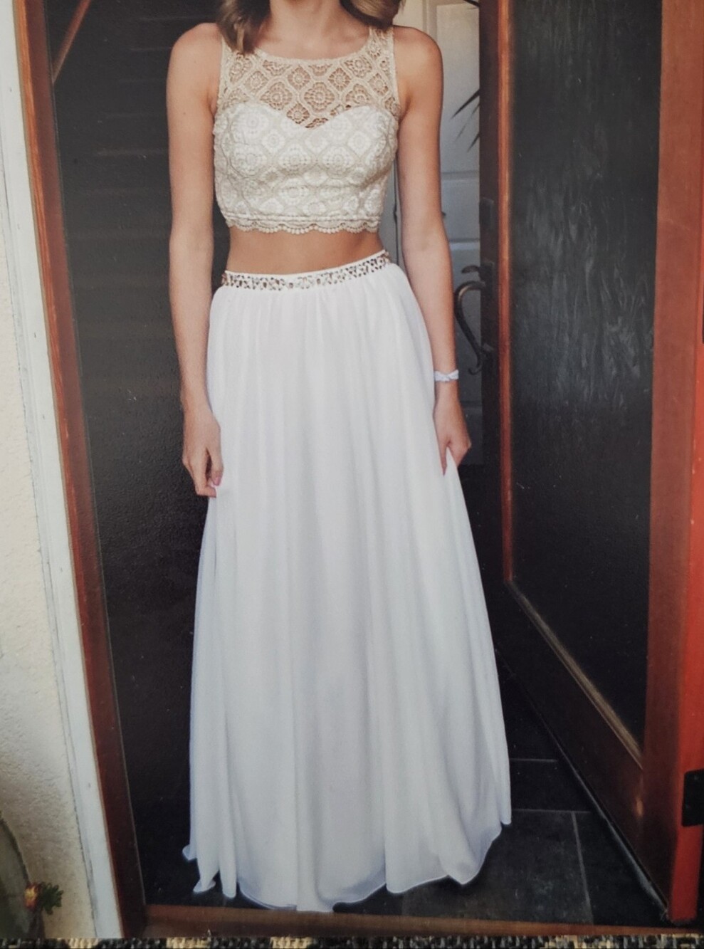 Sequin Hearts 2-Piece Gown